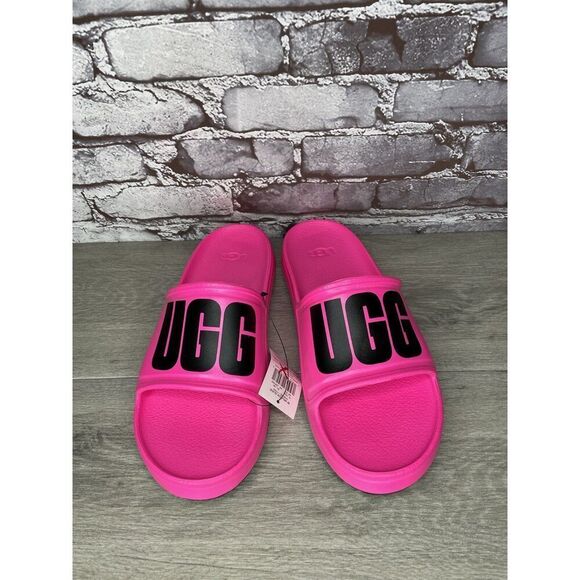 UGG WILCOX SLIDE Pink Rubber Light Waterproof Sport Sandals Men’s Sz 10M US/43EU